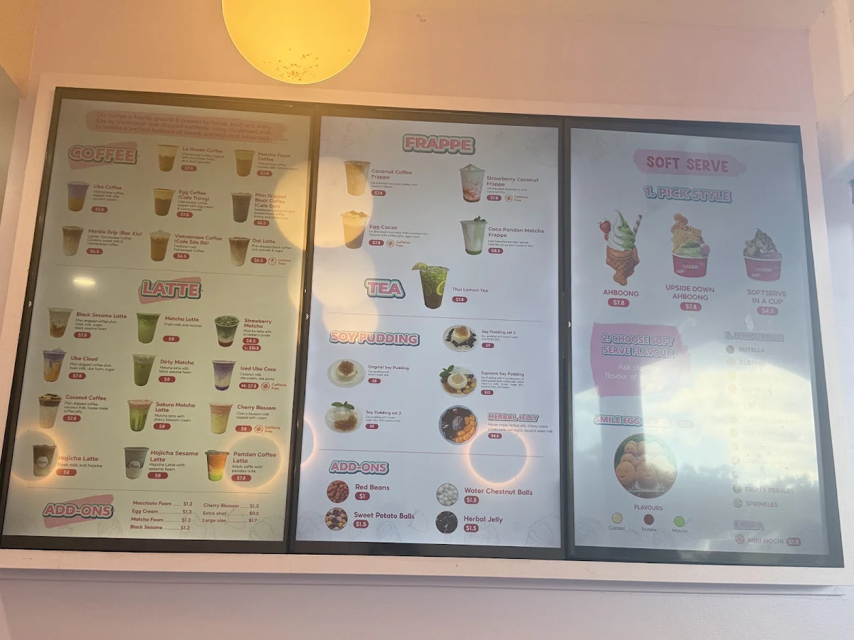 Menu, LA QUEEN DESSERTS AND DRINKS