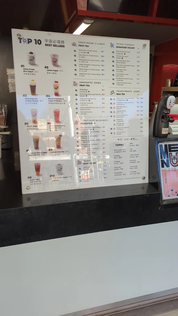 Menu, The Moo