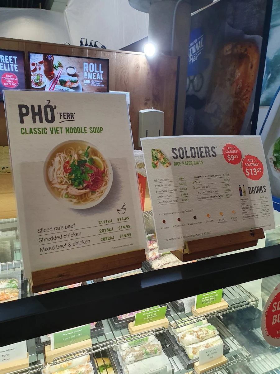 Menu, Roll'd Brisbane Airport