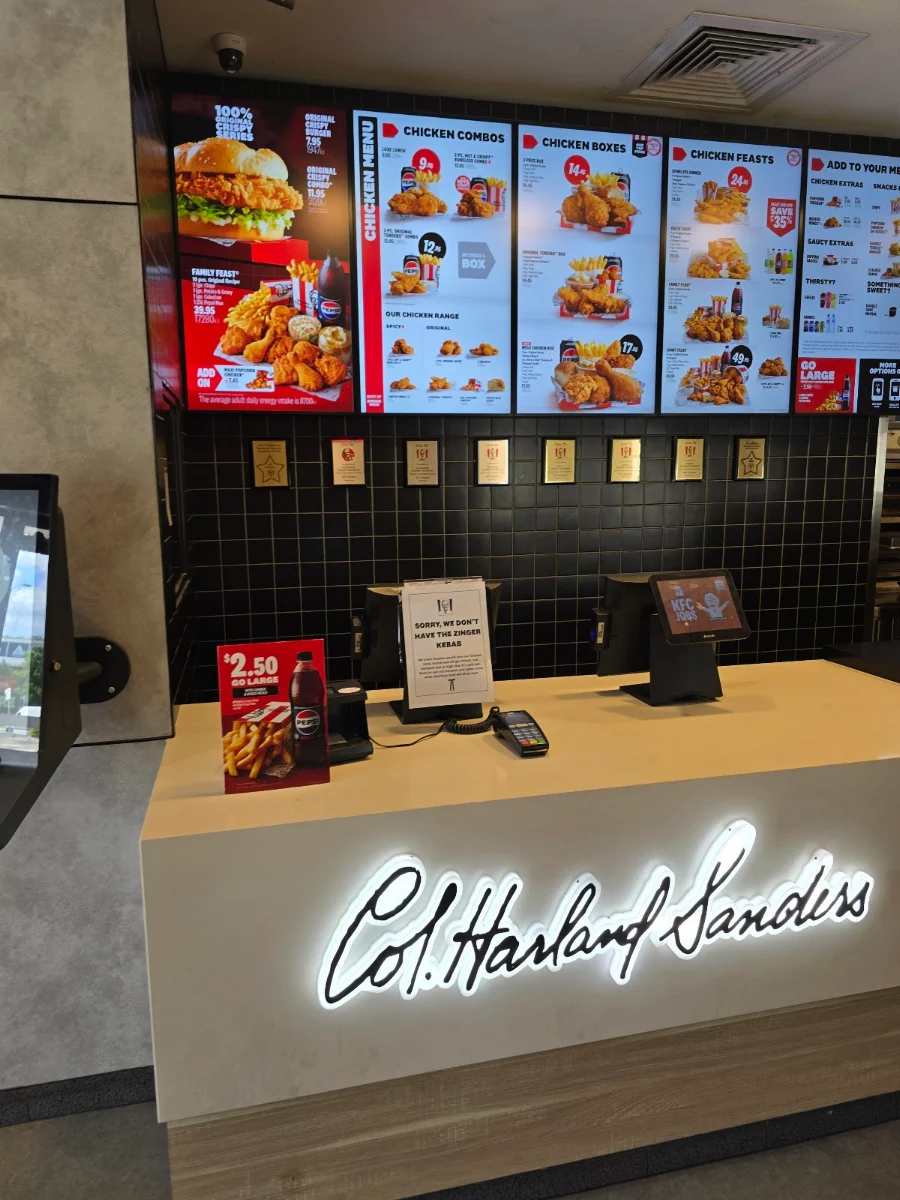Menu, KFC Ashmore
