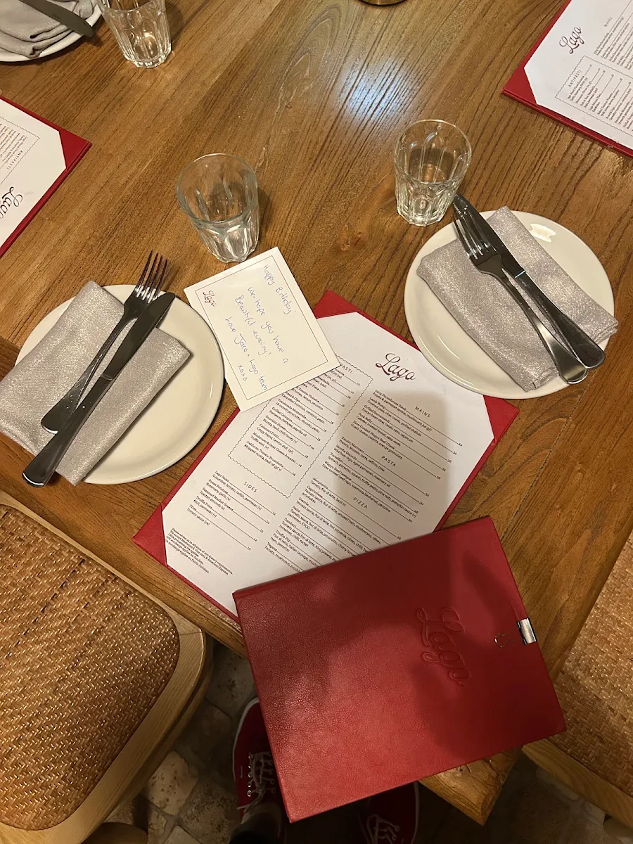 Menu, Lago Cucina