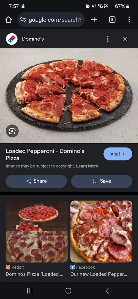 Menu, Domino's Pizza Aitkenvale