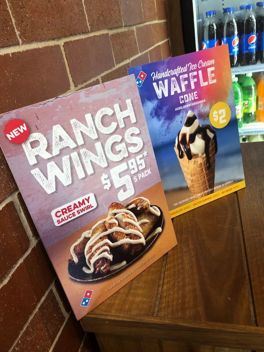 Menu, Domino's Pizza Aitkenvale