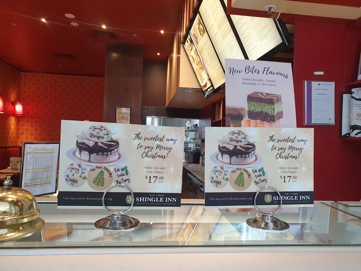 Menu, Shingle Inn Doncaster
