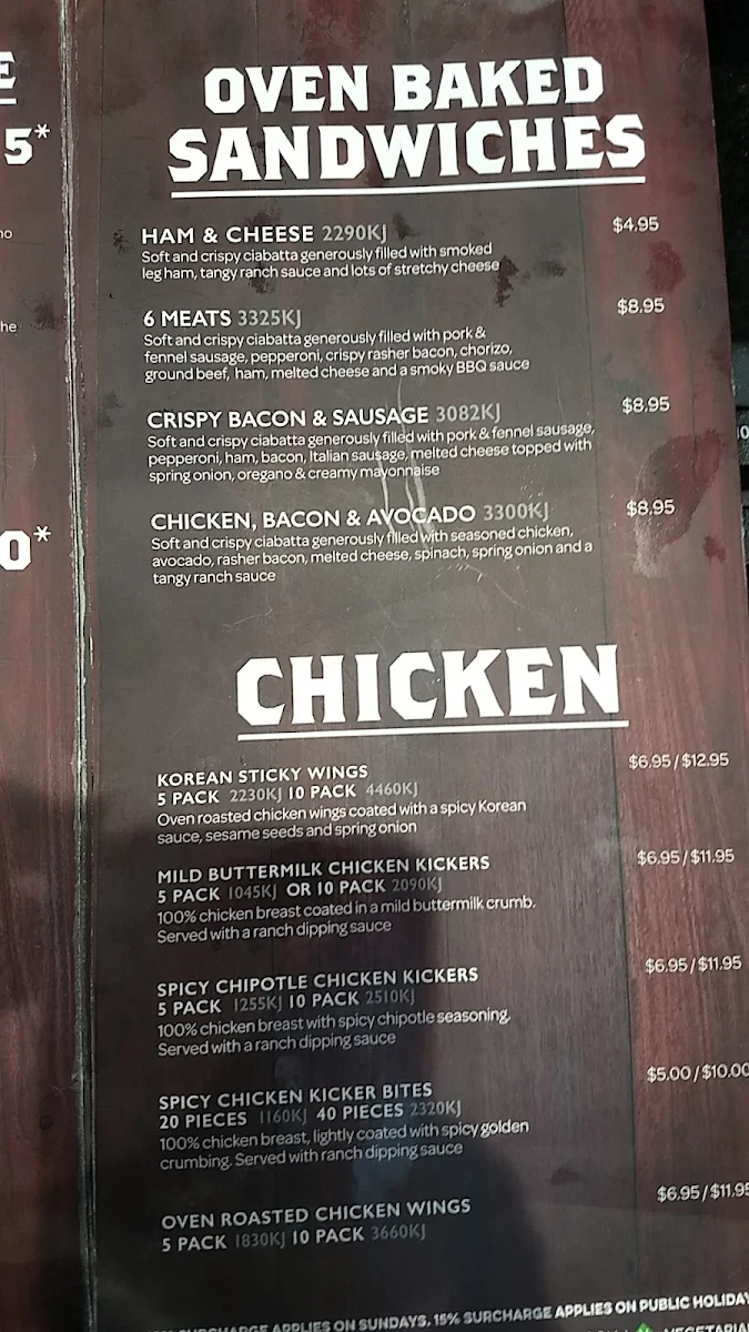 Menu, Domino's Pizza Mill Park