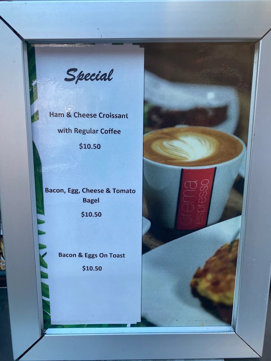 Menu, Crema Espresso