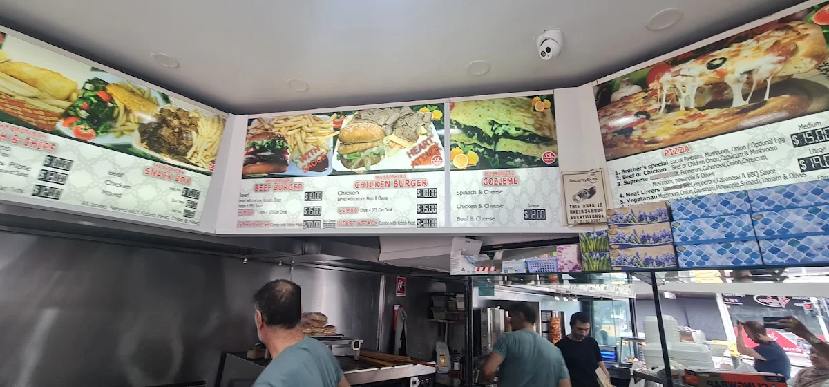 Menu, The Kebab BROTHER'S