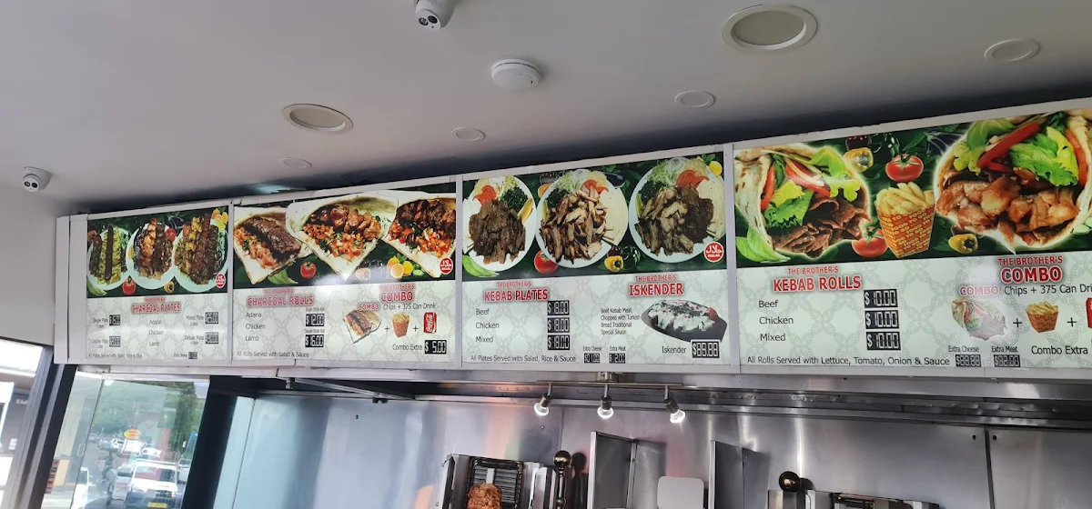 Menu, The Kebab BROTHER'S