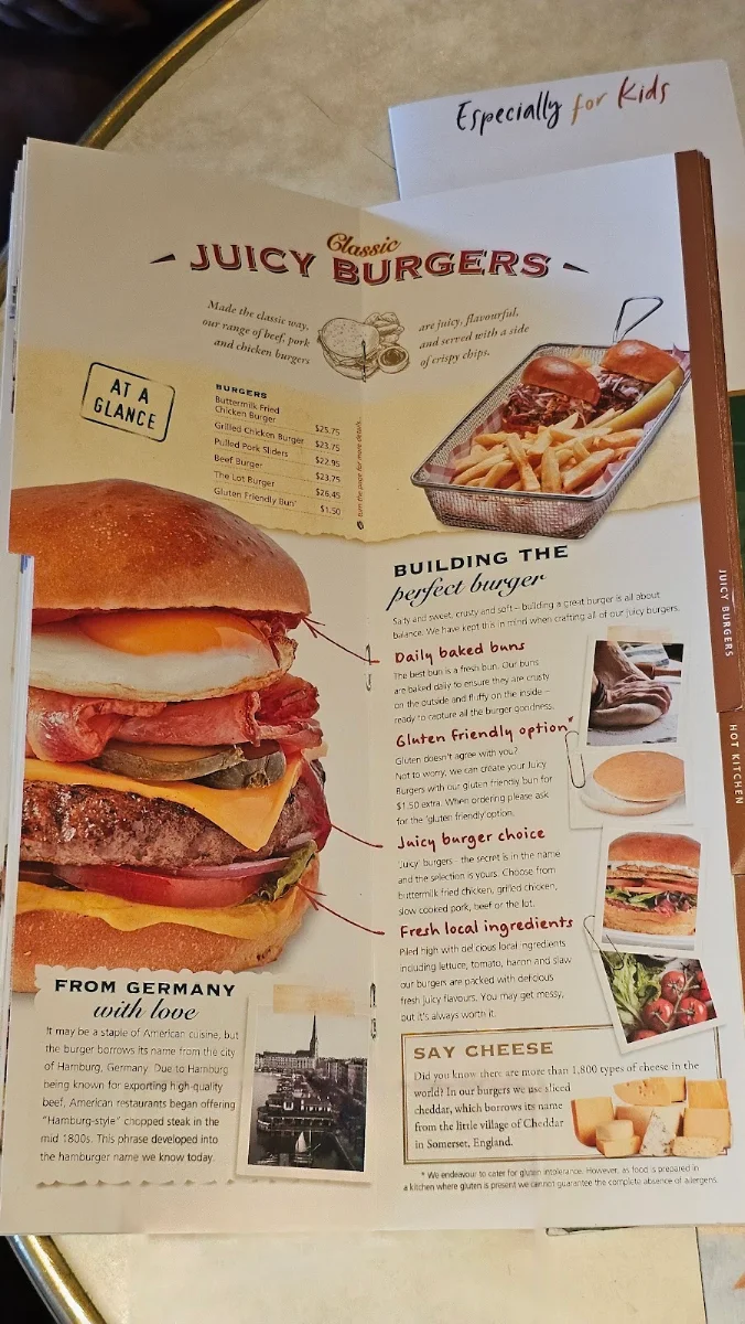 Menu, Dôme Café - Maylands