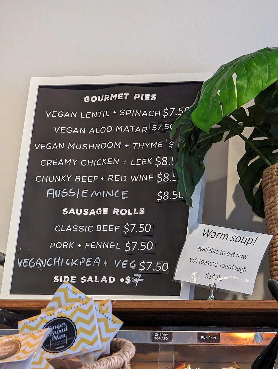 Menu, Flour Water Salt
