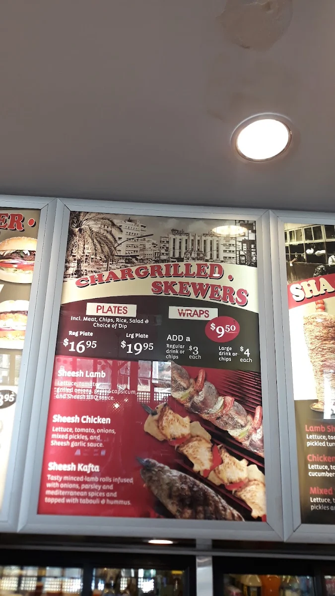 Menu, Sheesh Grill