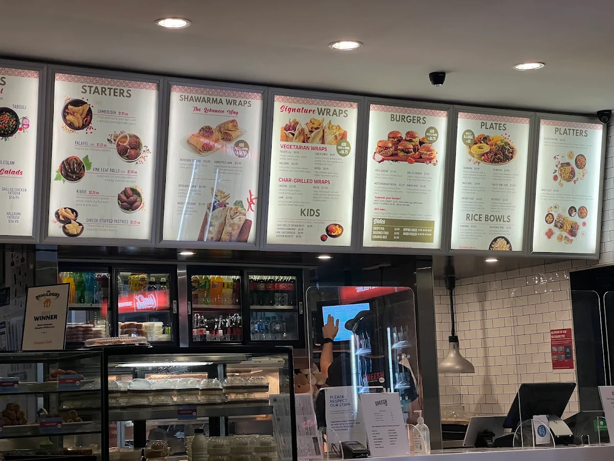 Menu, Sheesh Grill