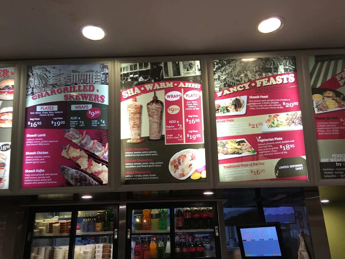 Menu, Sheesh Grill