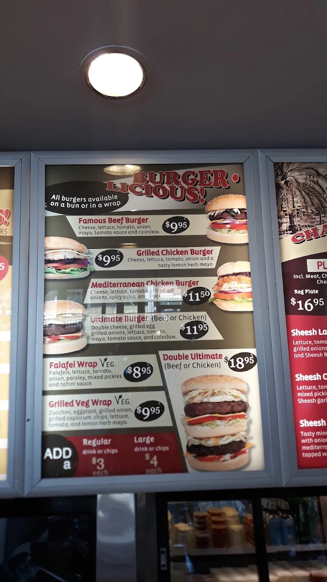 Menu, Sheesh Grill