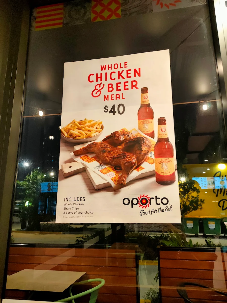 Menu, Oporto Southport