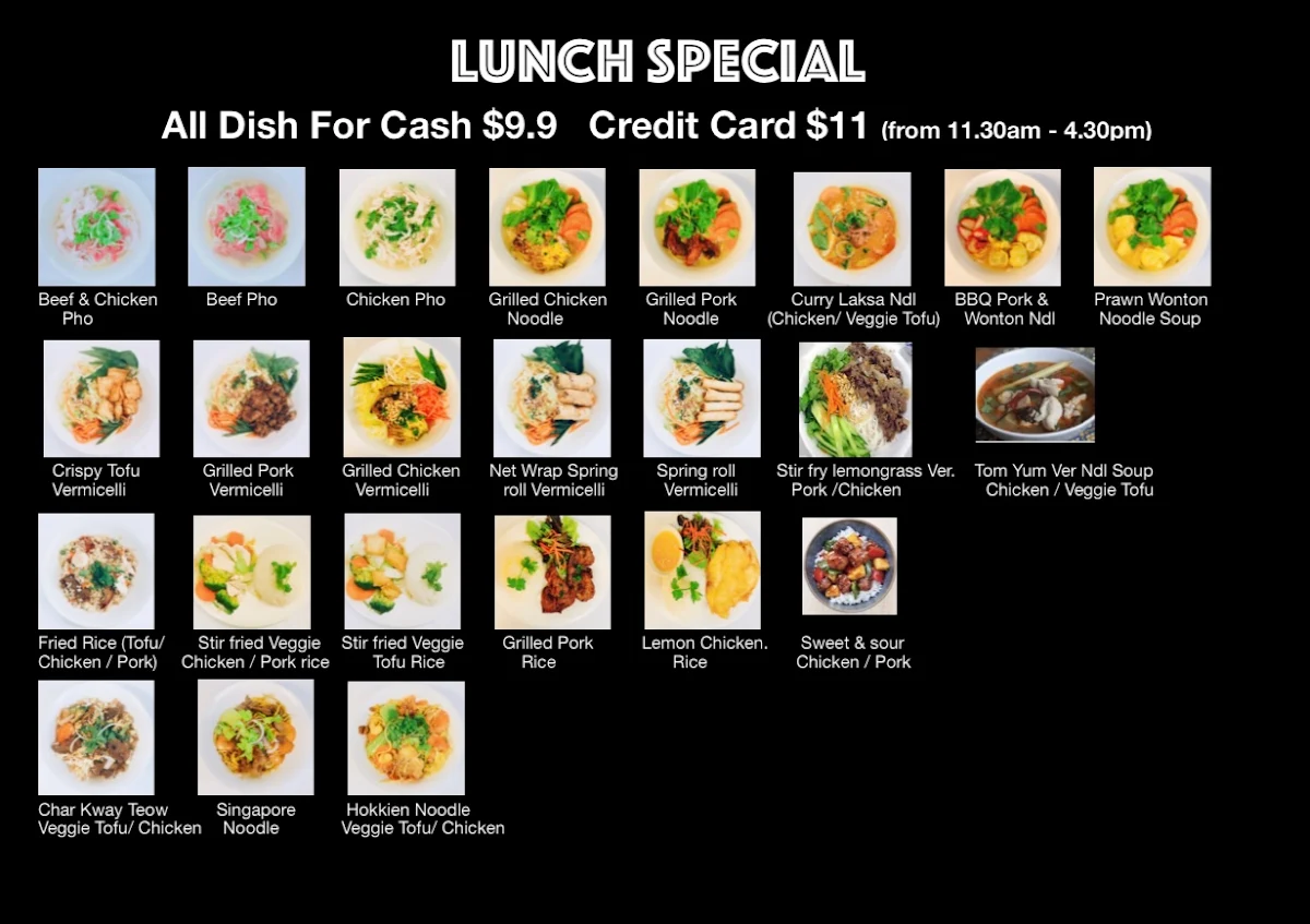 Menu, Pho Om