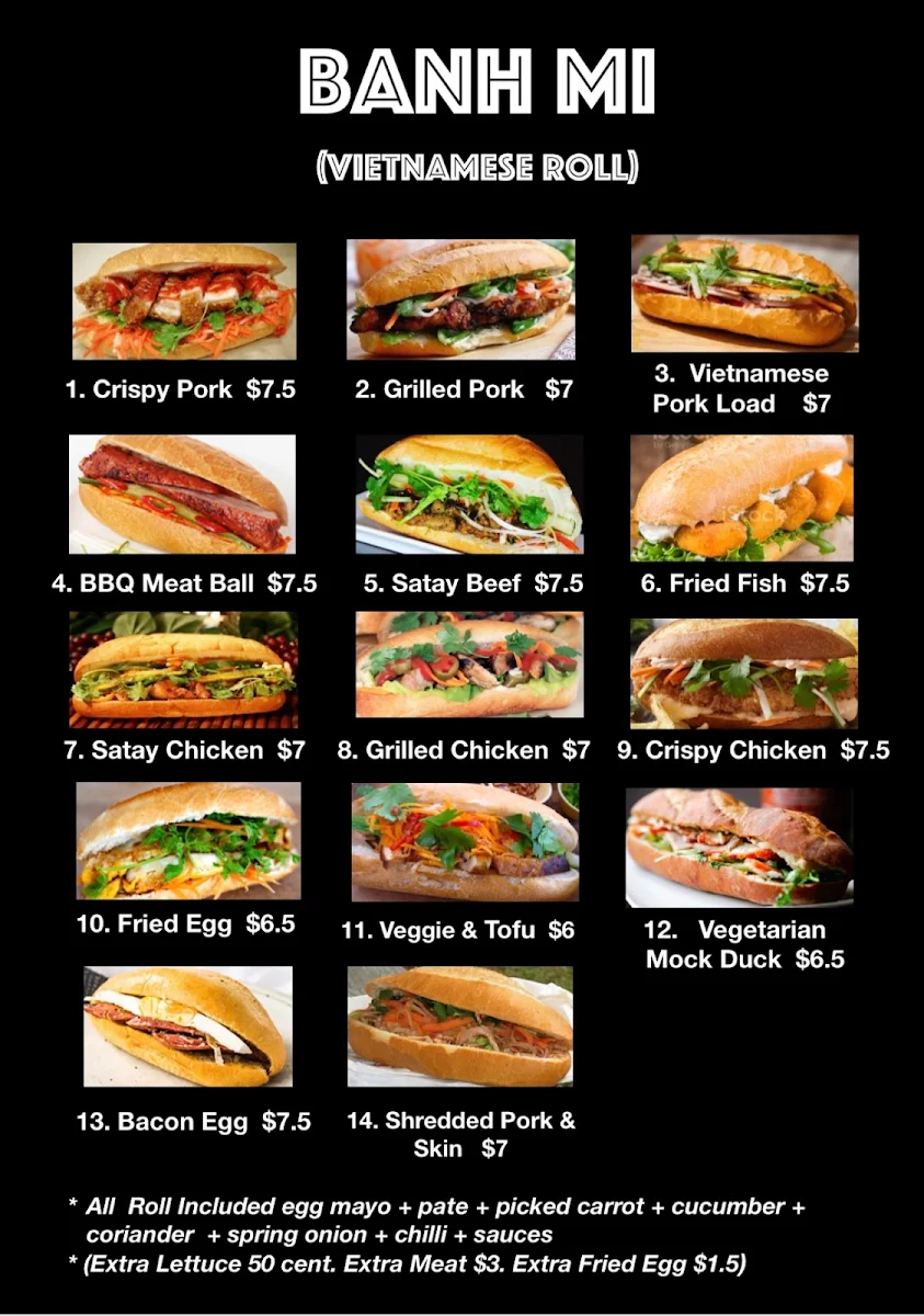 Menu, Pho Om