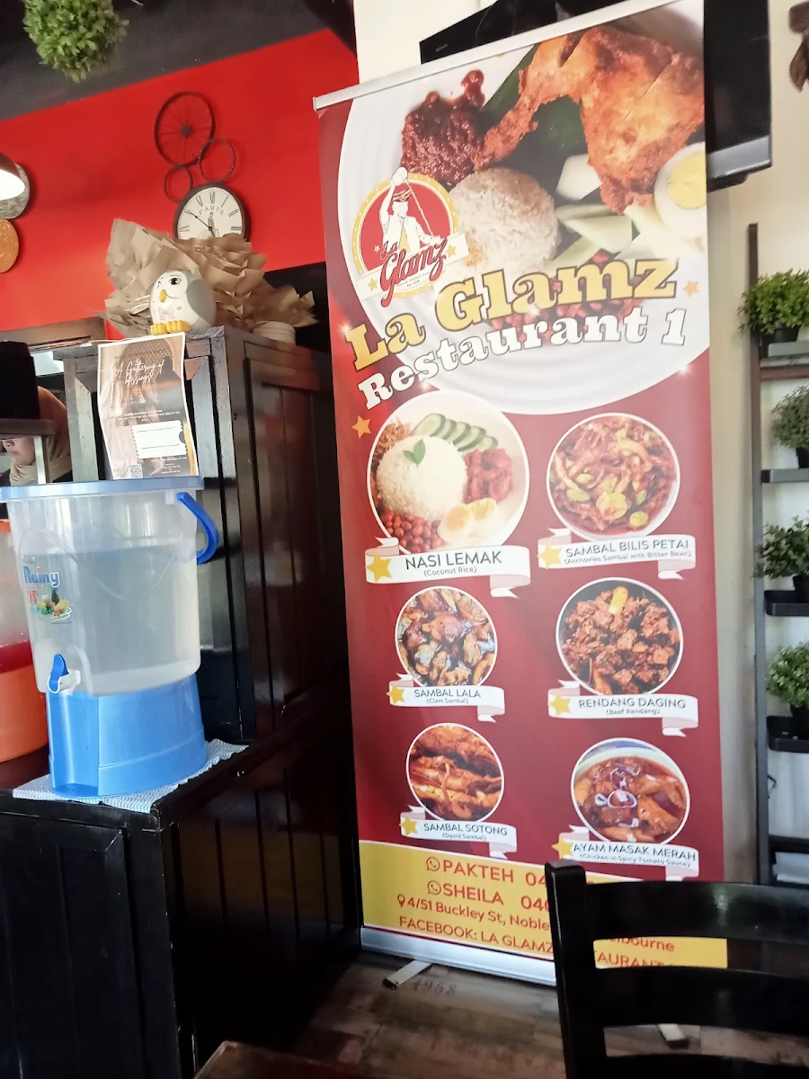 Menu, La Glamz Restaurant 1