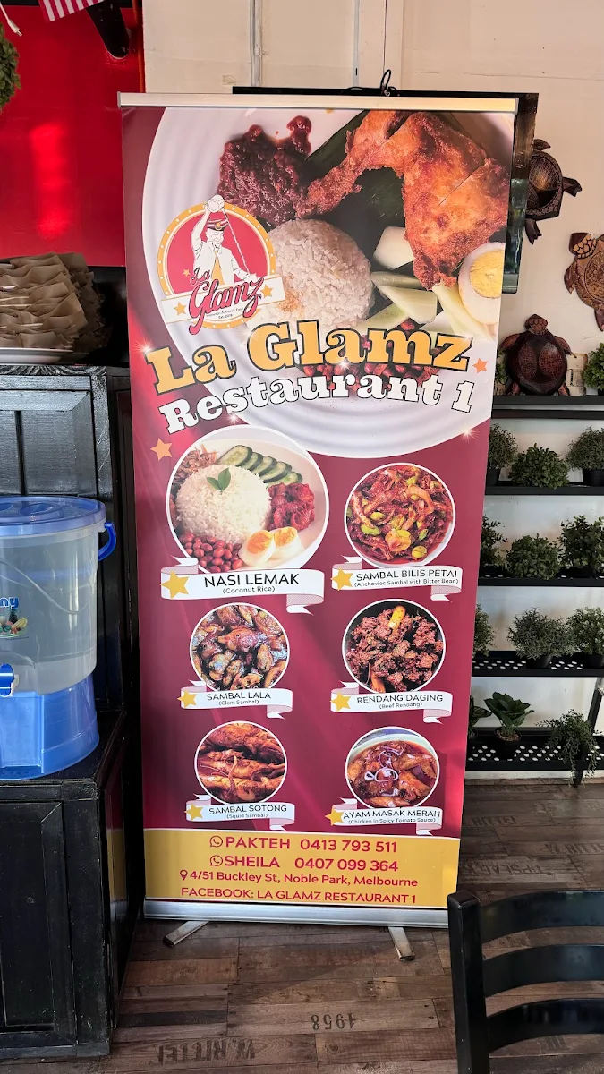 Menu, La Glamz Restaurant 1