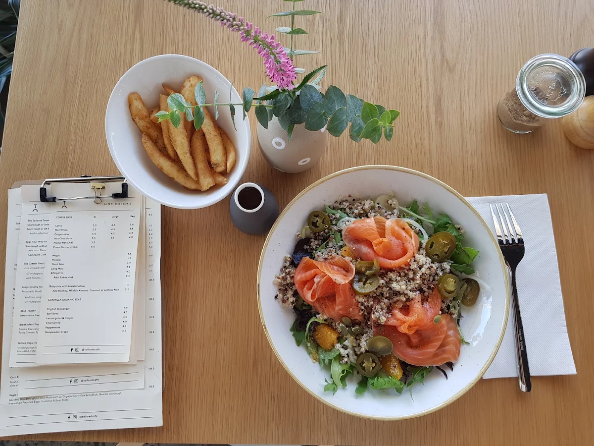 Menu, Tailored Cafe