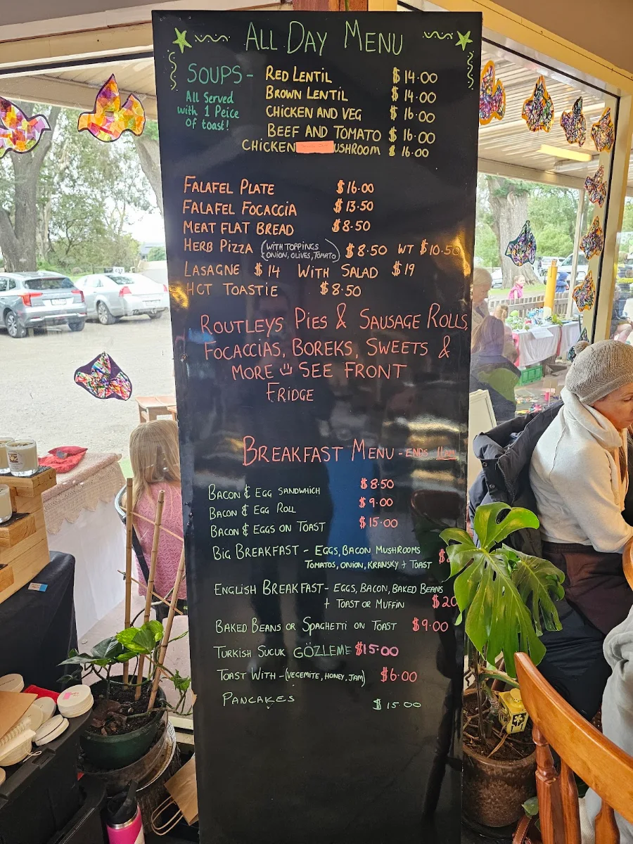 Menu, The Big Apple Cafe