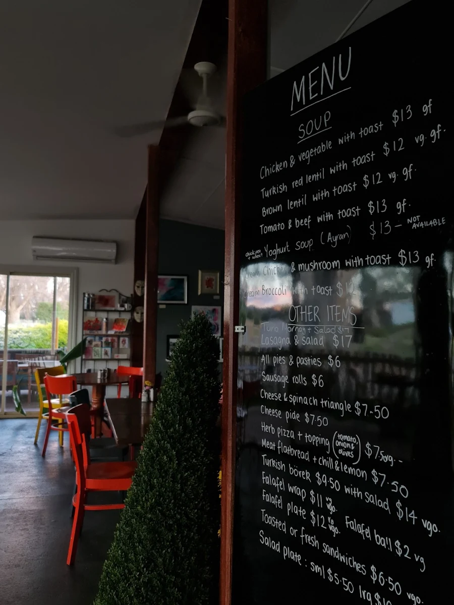 Menu, The Big Apple Cafe