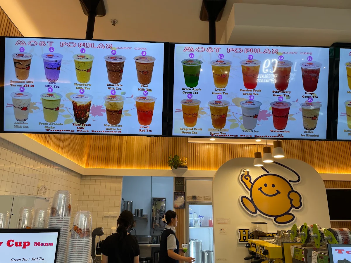 Menu, Happy Cup Wetherill Park