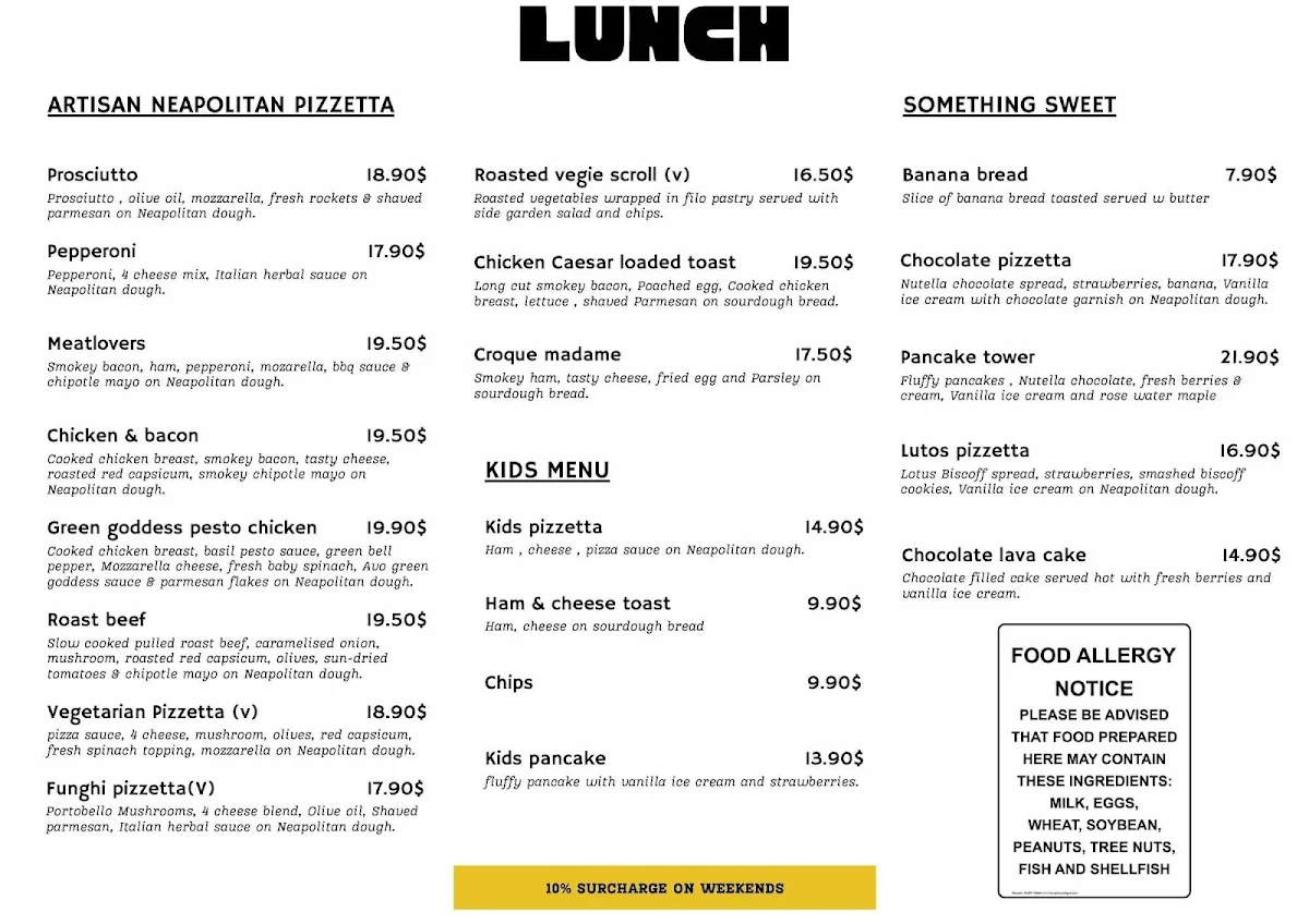 Menu, Blue Sparrow Coffee HomeCo
