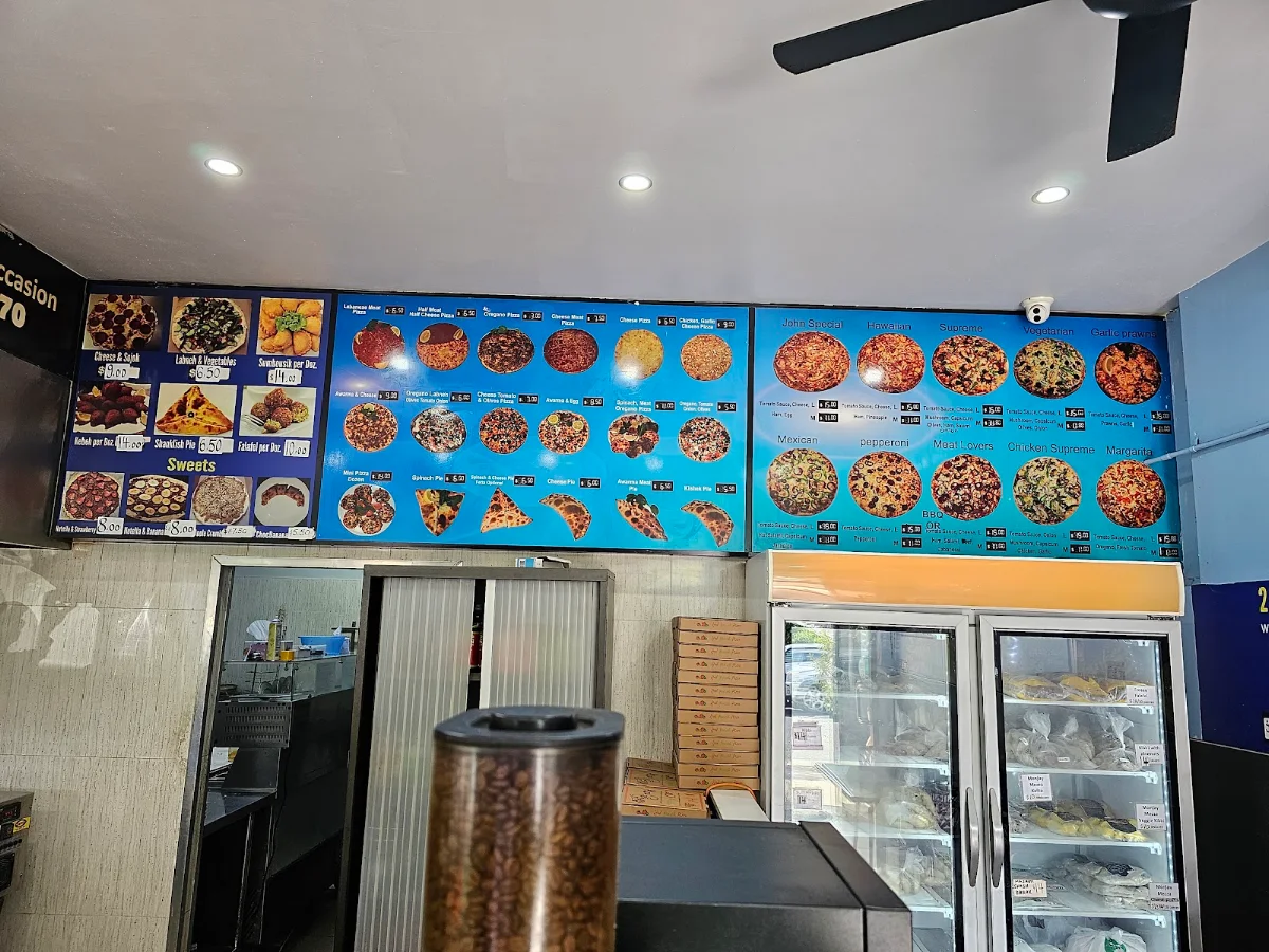 Menu, Tannourines Bakery