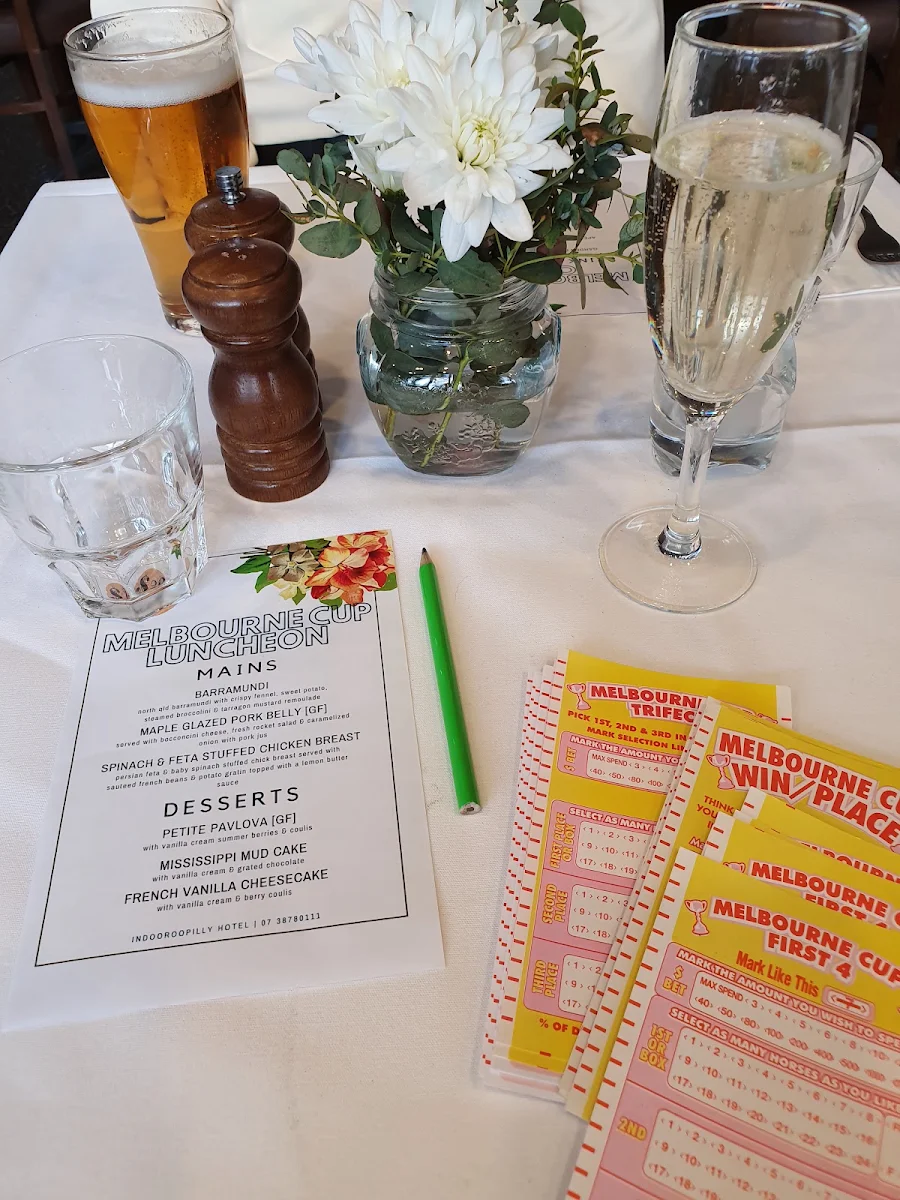 Menu, Indooroopilly Hotel