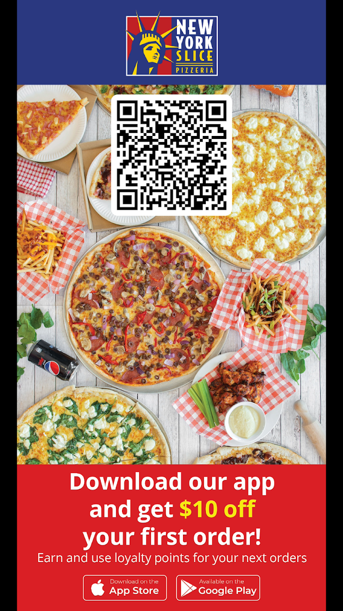 Menu, New York Slice Pizzeria(Fortitude Valley)