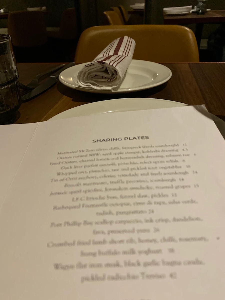 Menu, Tetto Di Carolina