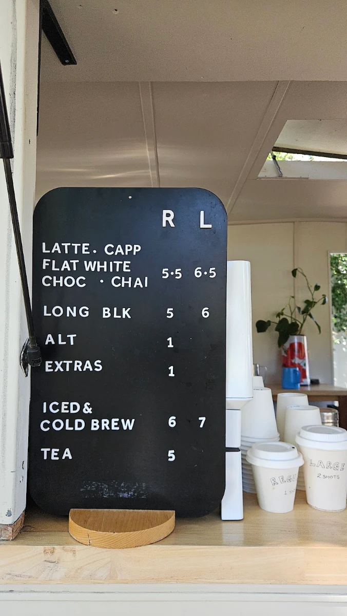 Menu, The Coffee Pedlar