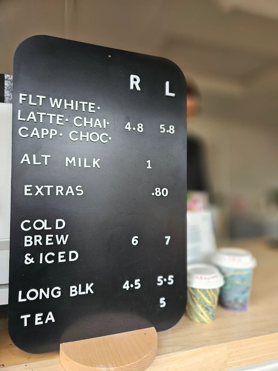 Menu, The Coffee Pedlar