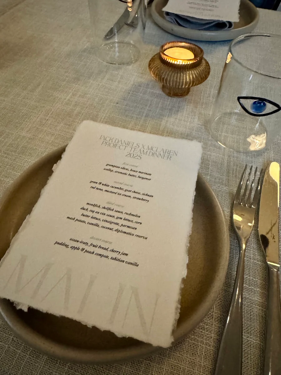 Menu, Malin