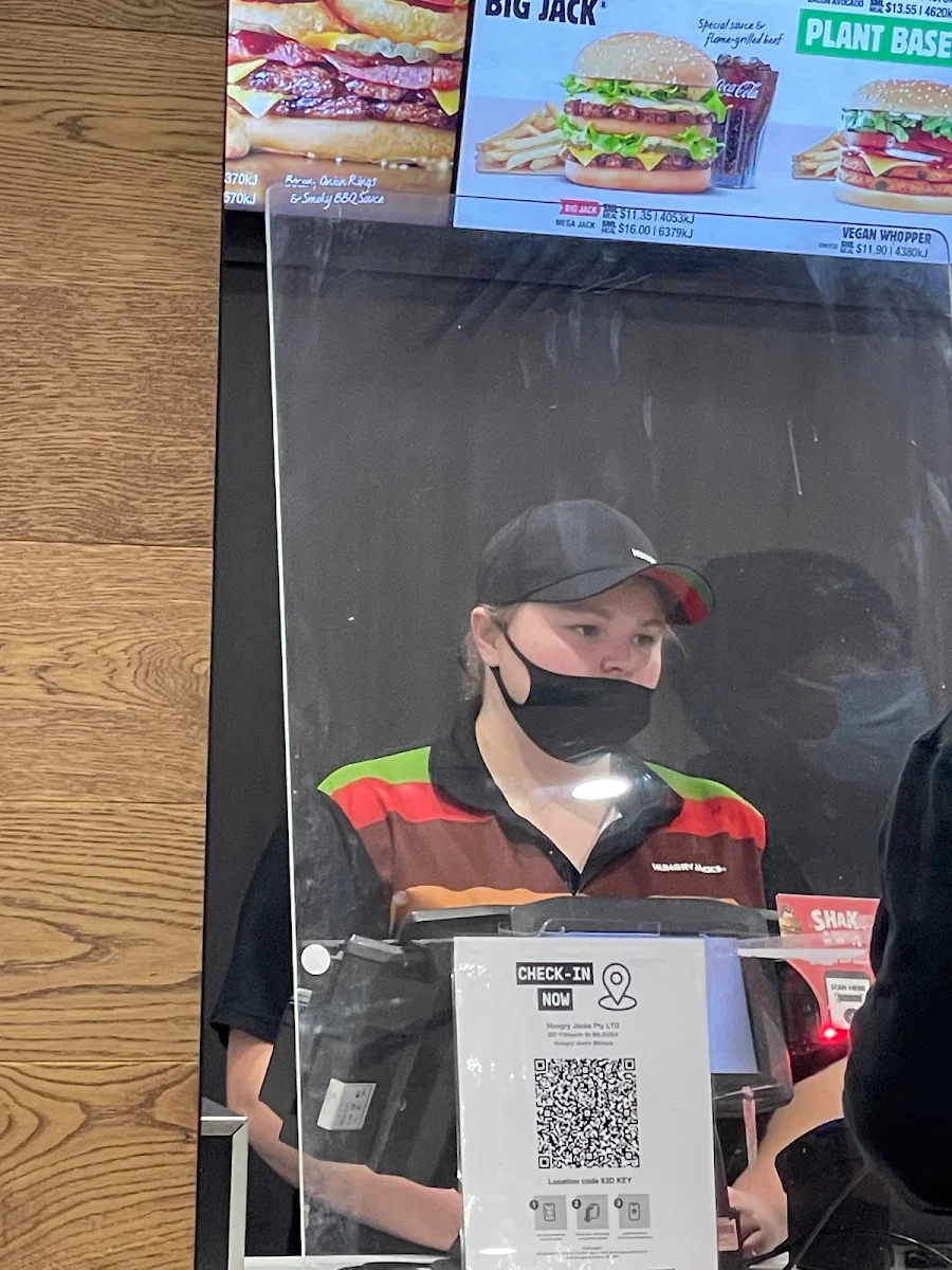 Menu, Hungry Jack's Burgers Mildura