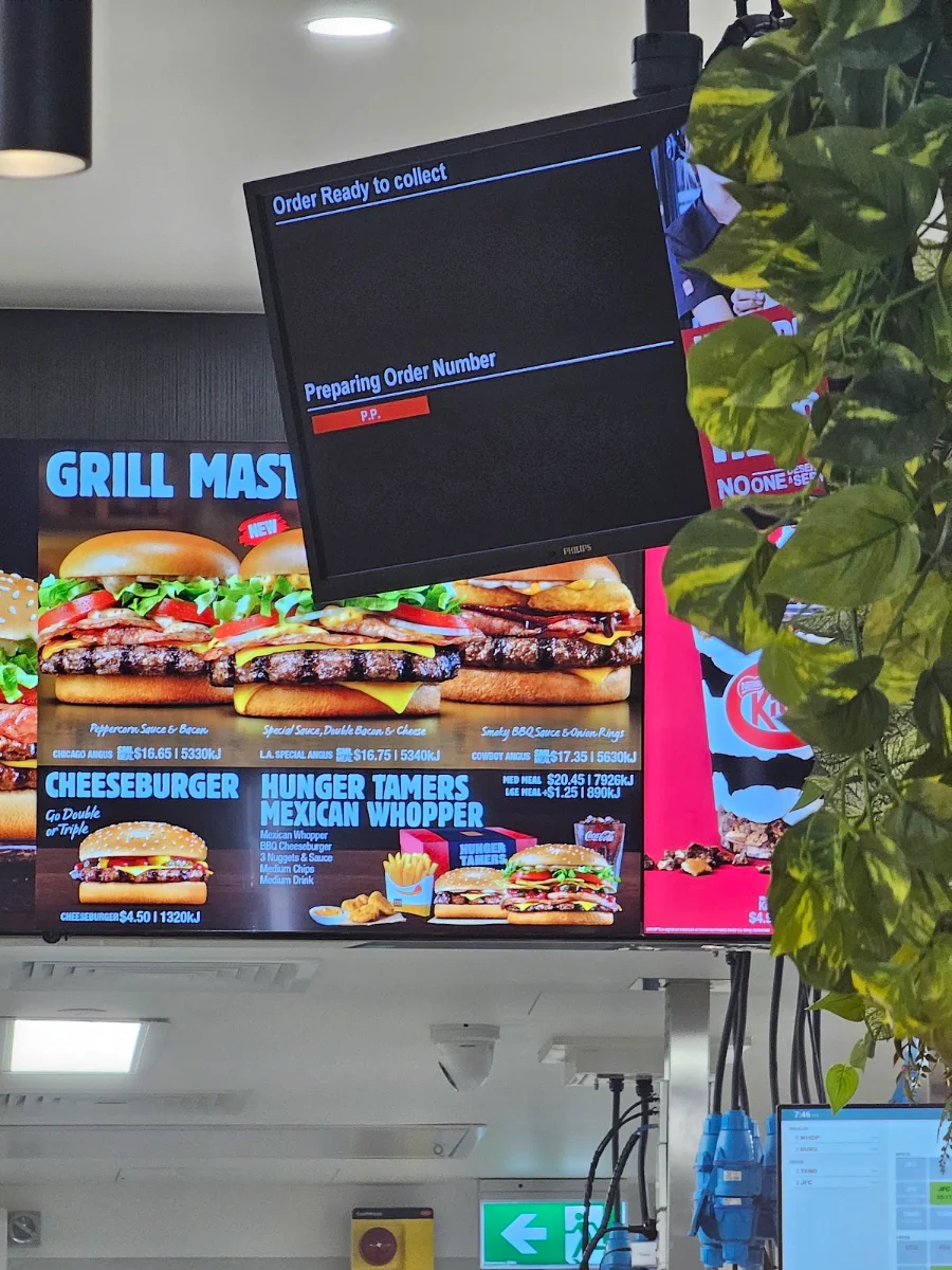 Menu, Hungry Jack's Burgers Bligh Park