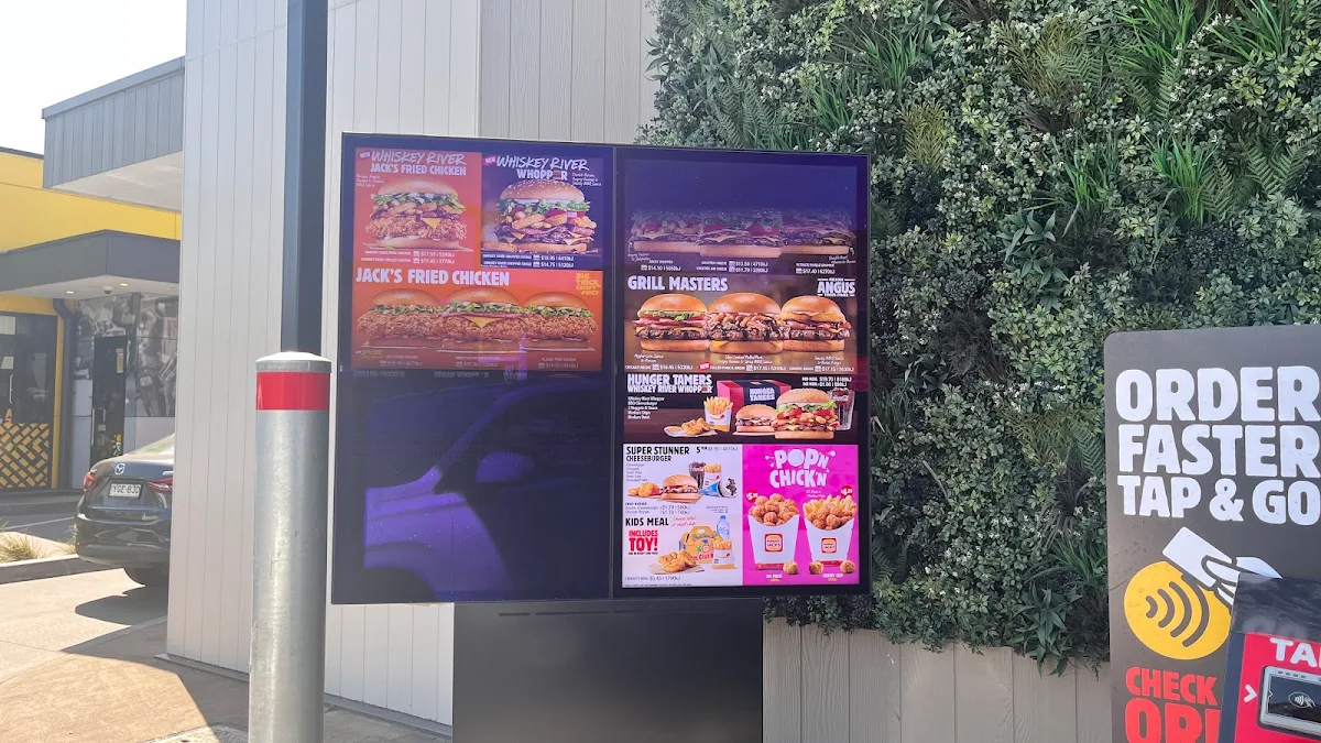 Menu, Hungry Jack's Burgers Bligh Park