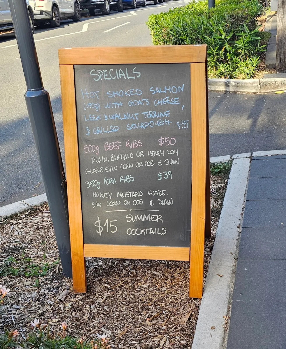 Menu, East Village Hotel Balmain