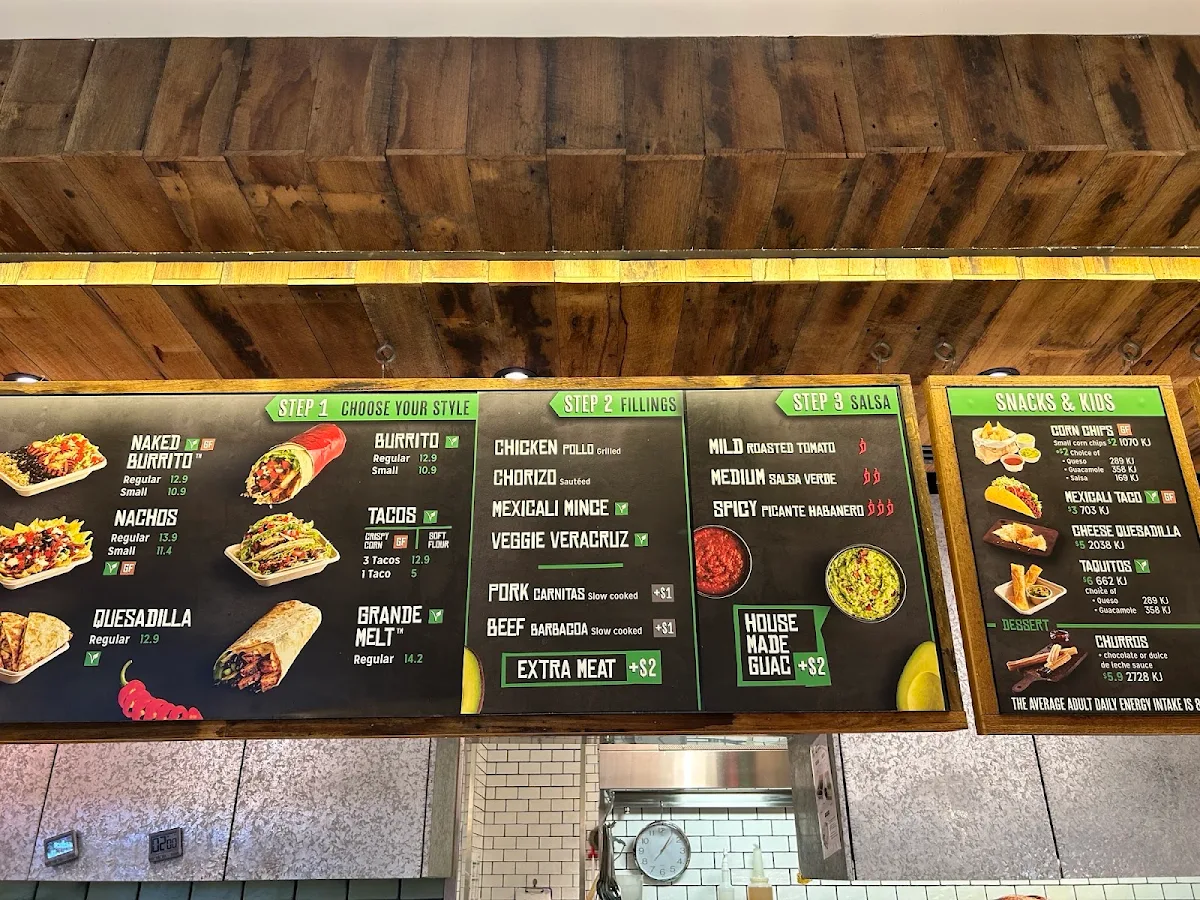 Menu, Mad Mex Miranda