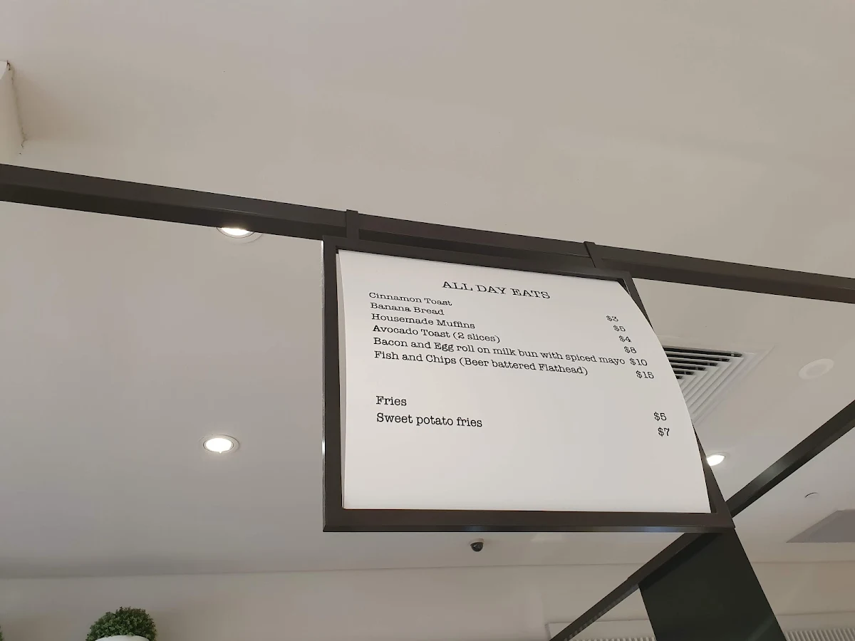 Menu, The Rose Garden