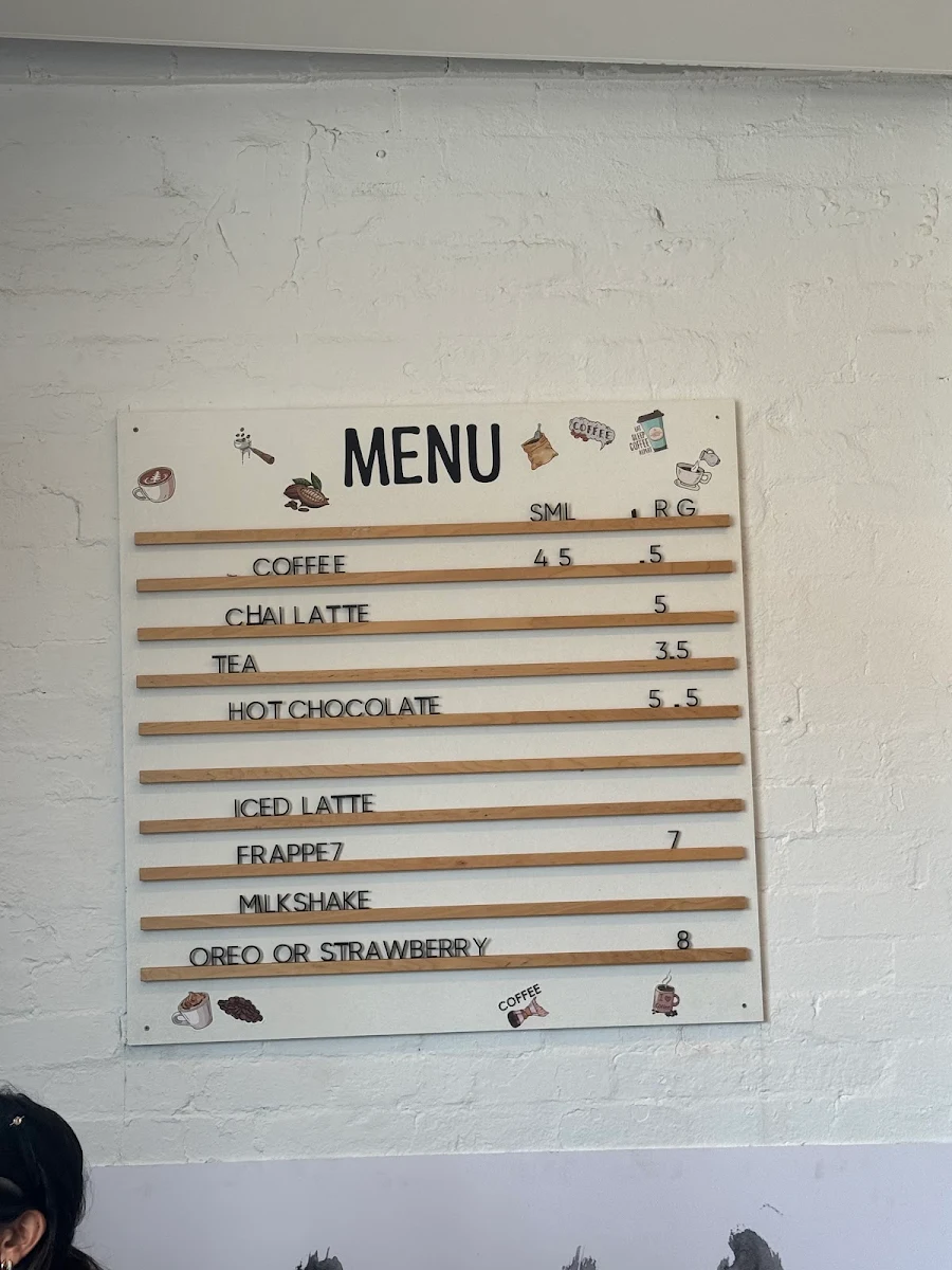 Menu, AM Bakehouse