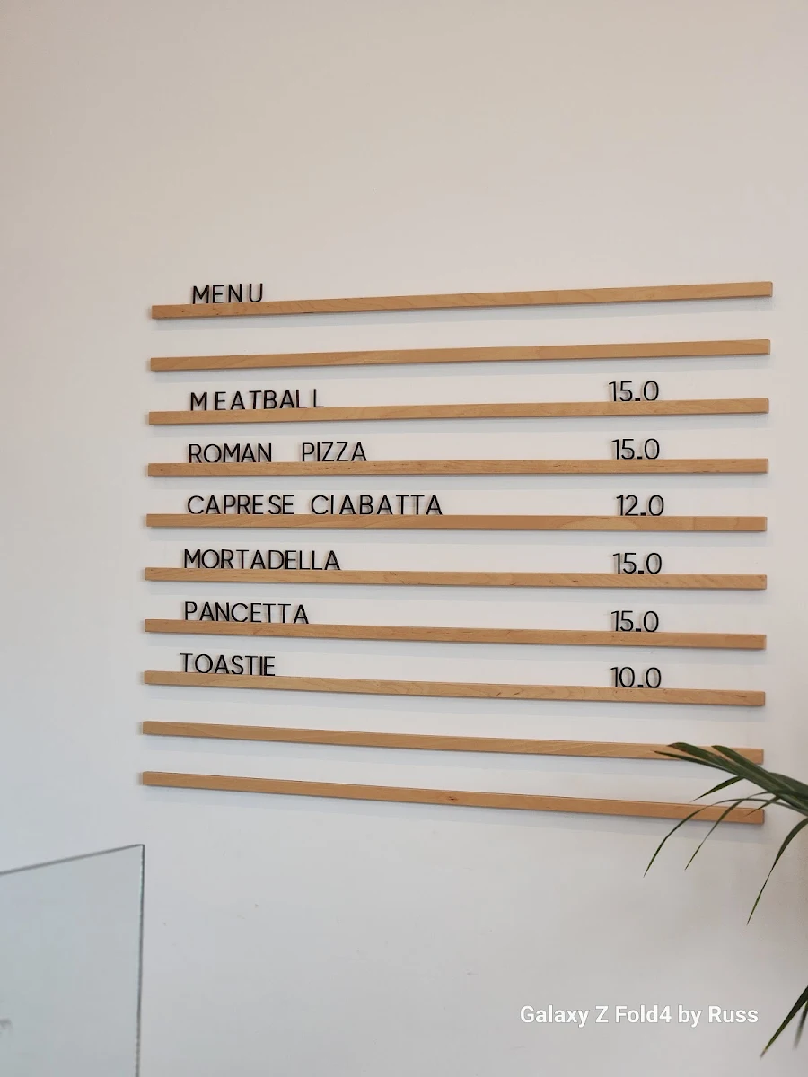 Menu, AM Bakehouse
