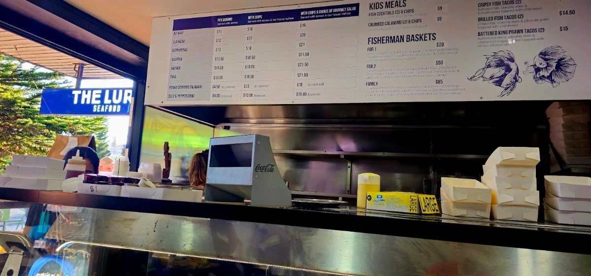 Menu, The Lure Seafood
