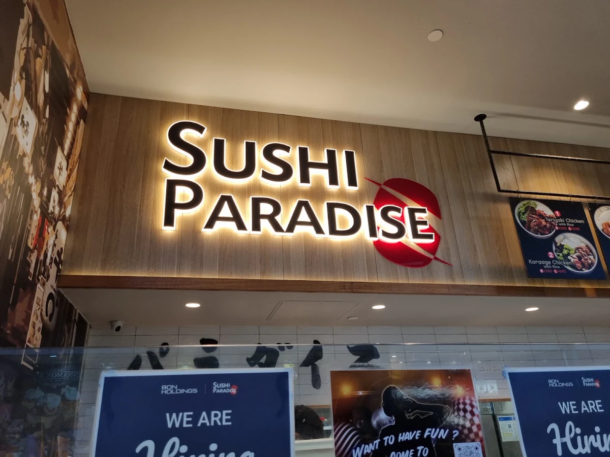 Menu, Sushi Paradise DFO Brisbane Airport