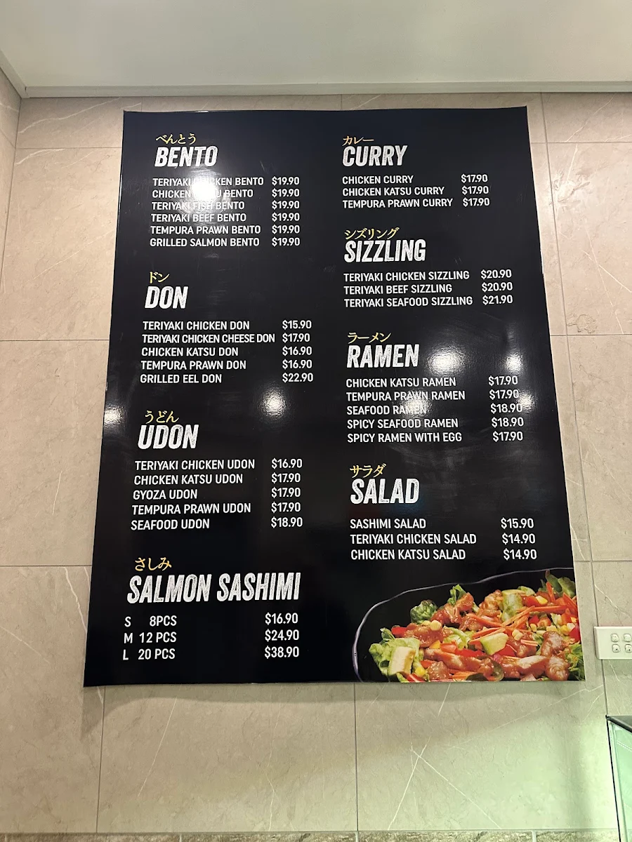 Menu, Sushi Go