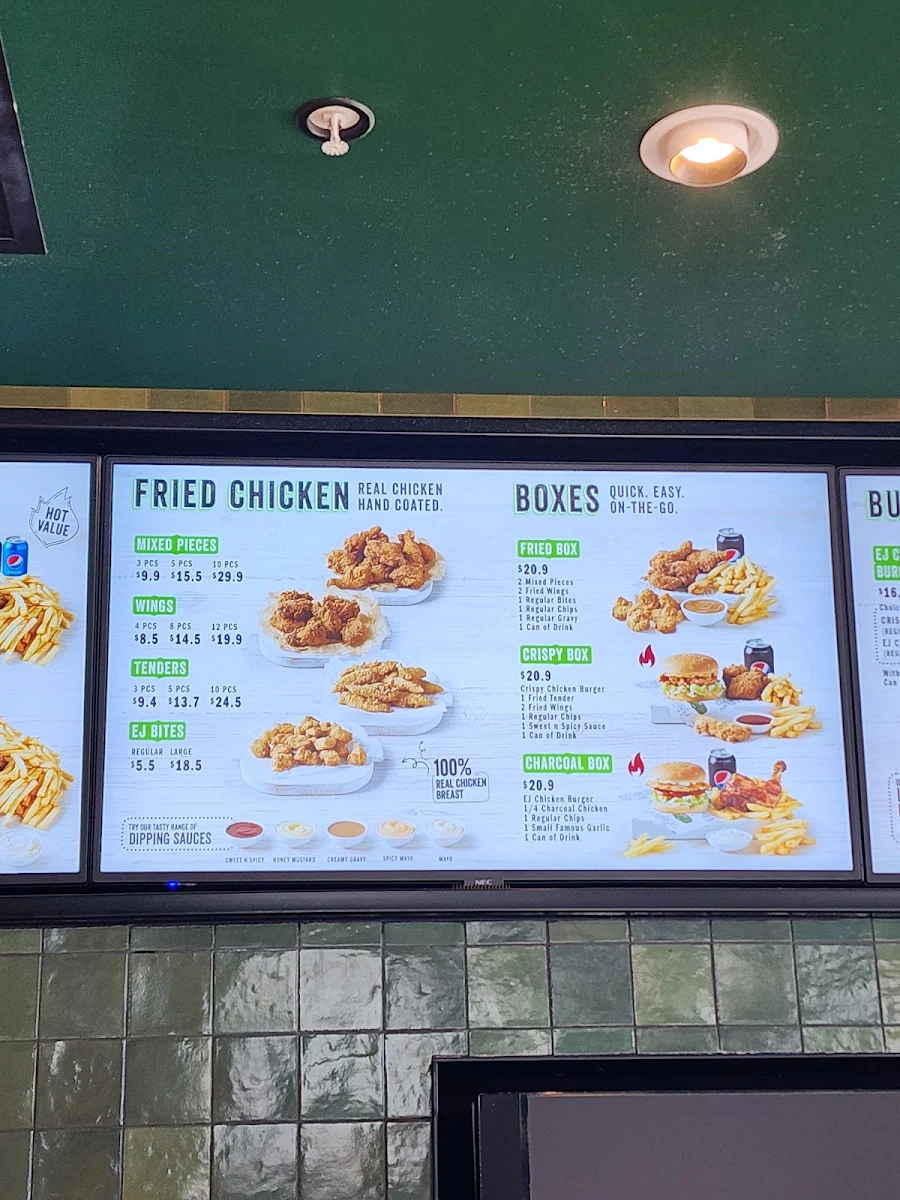 Menu, El Jannah Chicken Gregory Hills