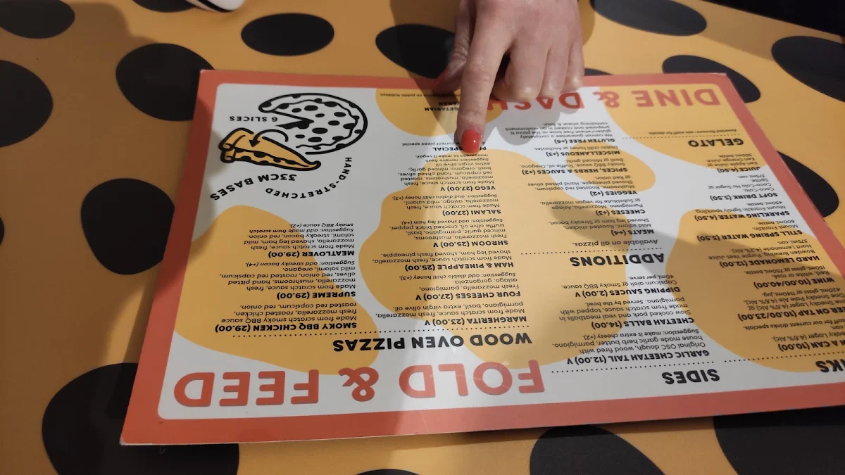 Menu, One Sneaky Cheetah - Melrose Park