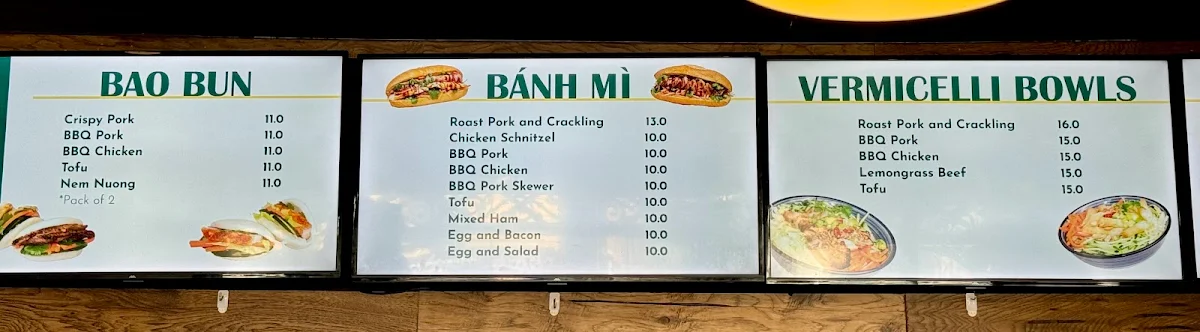 Menu, Midside Bakery