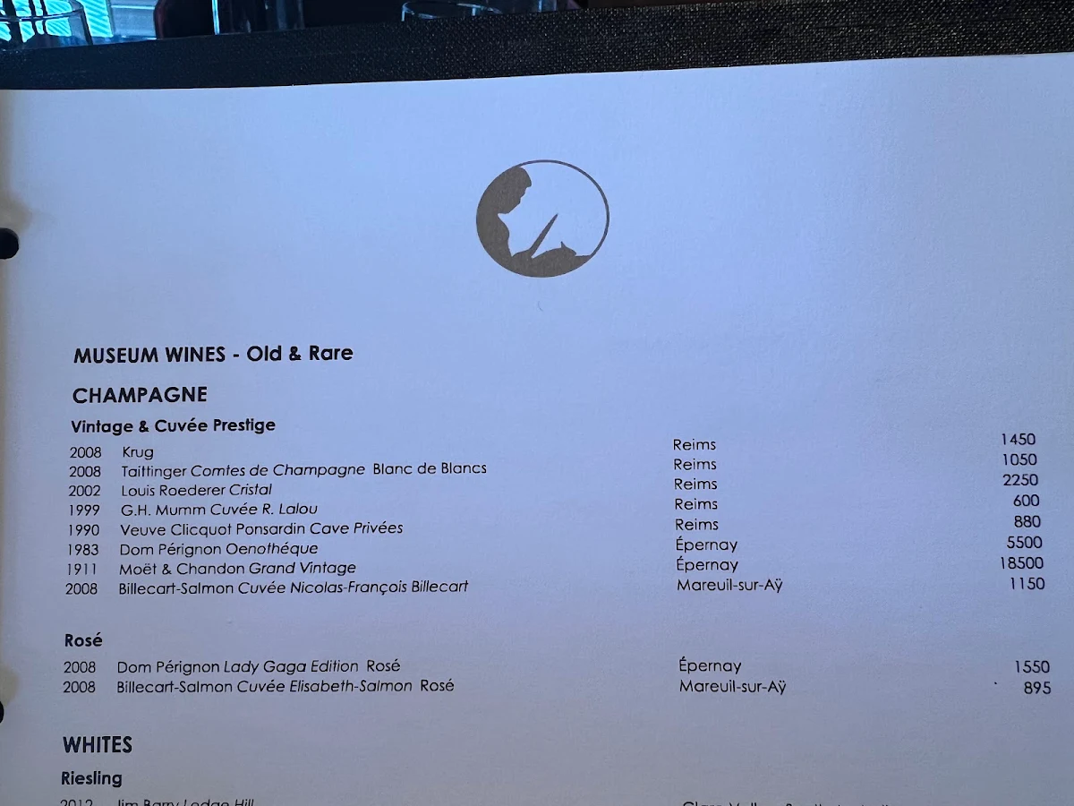 Menu, Nobu Melbourne